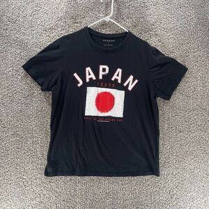 Tokyo‎ Japan Shirt Mens Large Black Land Of The Rising Sun Short Sleeves Cotton